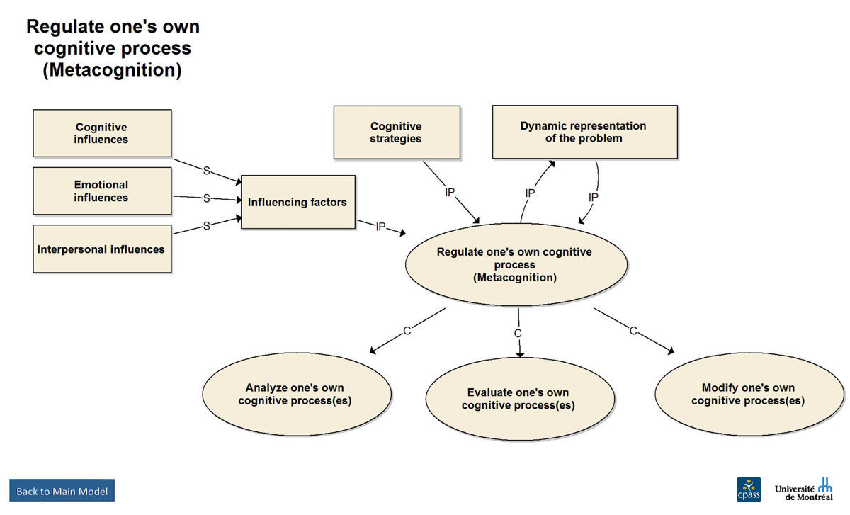 Regulate one's own cognitive process